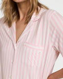 VICTORIA'S SECRET PIŻAMA Z KRÓTKIM RĘKAWEM MIĘKKA RÓŻOWA