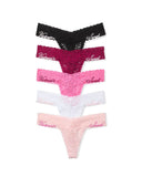 VICTORIA’S SECRET THONGI KORONKOWE 5-PACK