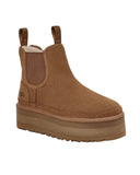 UGG NEUMEL PLATFORM CHELSEA CHUSTNUT ŚNIEGOWCE SKÓRZANE
