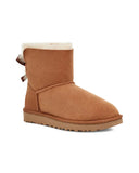 UGG MINI BAILEY BOW II CHUSTNUT ŚNIEGOWCE Z KOKARDKĄ