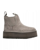 UGG NEUMEL PLATFORM CHELSEA SMOKE PLUME ŚNIEGOWCE SKÓRZANE