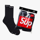 SKARPETY SUPREME X HANES CREW (4 PACK) BLACK