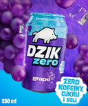 DZIK® BEZKOFEINOWY ZERO KALORII GRAPE 330ml