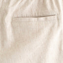 SPODENKI ABERCROMBIE & FITCH LIEN BLEND PULL-ON SHORTS - BEIGE
