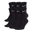 SKARPETY NIKE EVERYDAY LIGHTWEAR CUSHIONED CREW BLACK (6 PAIRS)