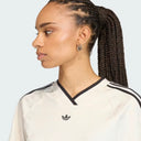 ADIDAS A ROUCHED FOOTBALL T-SHIRT