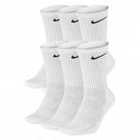 SKARPETY NIKE EVERYDAY LIGHTWEAR CUSHIONED CREW WHITE (6 PAIRS)