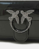TOREBKA PINKO LOVE ONE WALLET ECO VERNICE PIPPING STRASS
