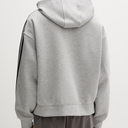 ADIDAS ADICOLOR SPACER OVERSIZED SZARA BLUZA Z KAPTUREM