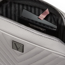 THE VICTORIA CROSSBODY LIGHT PEPPER BAG - MAŁA PIKOWANA TOREBKA